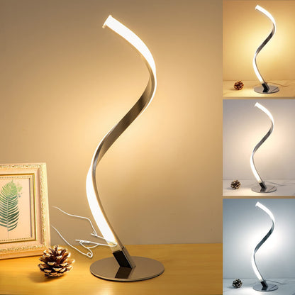 Serpentine Spiral Table Lamp